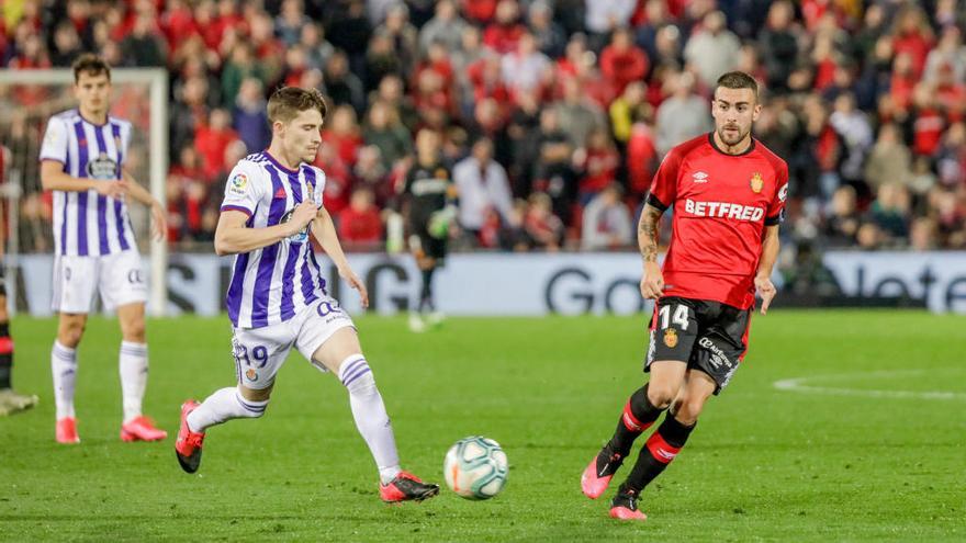 Dani Rodríguez ante el Valladolid en Son Moix.