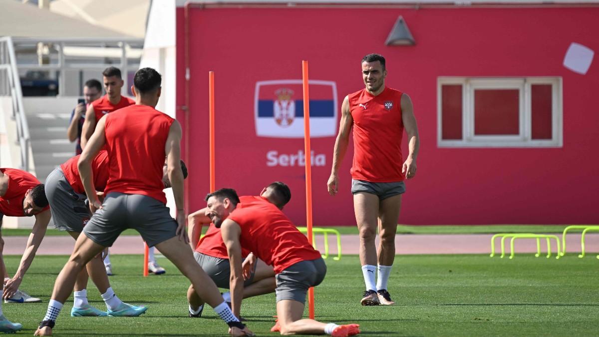 Kostic regresó a los entrenamientos con Serbia