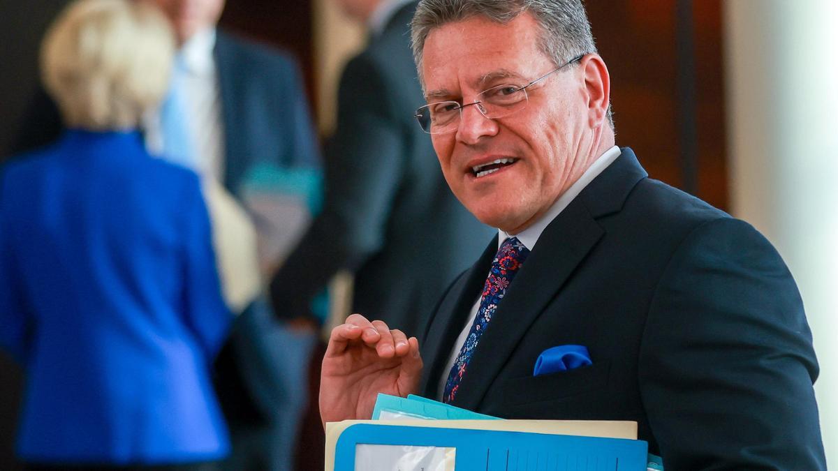 El comisario Sefcovic se reúne en Washington para lograr una "solución mutua" en aranceles