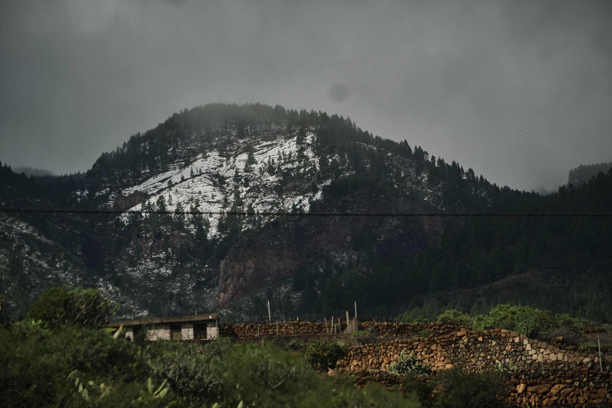 La nieve que dejó 'Filomena' en el Teide