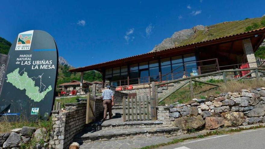 El centro de recepción de visitantes de Las Ubiñas.