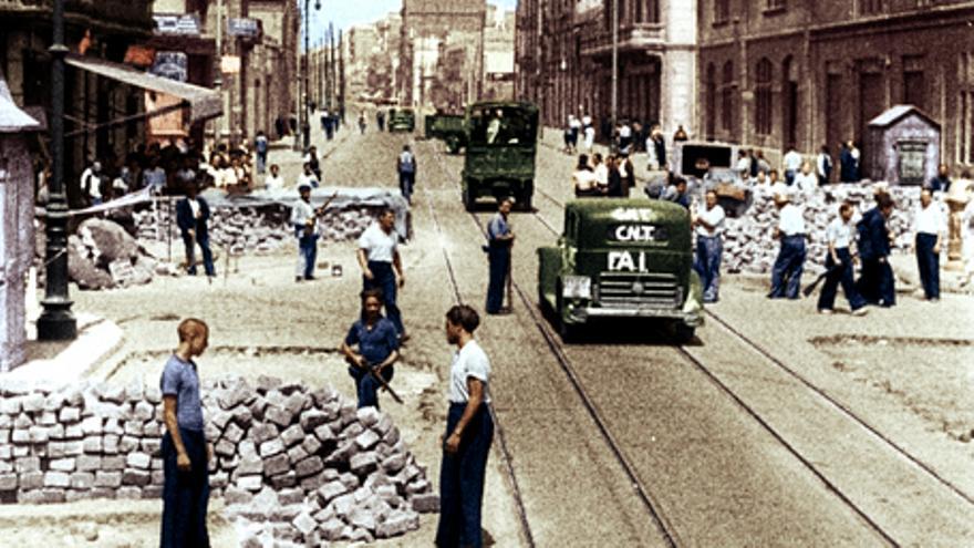 España en dos trincheras. La guerra civil en color