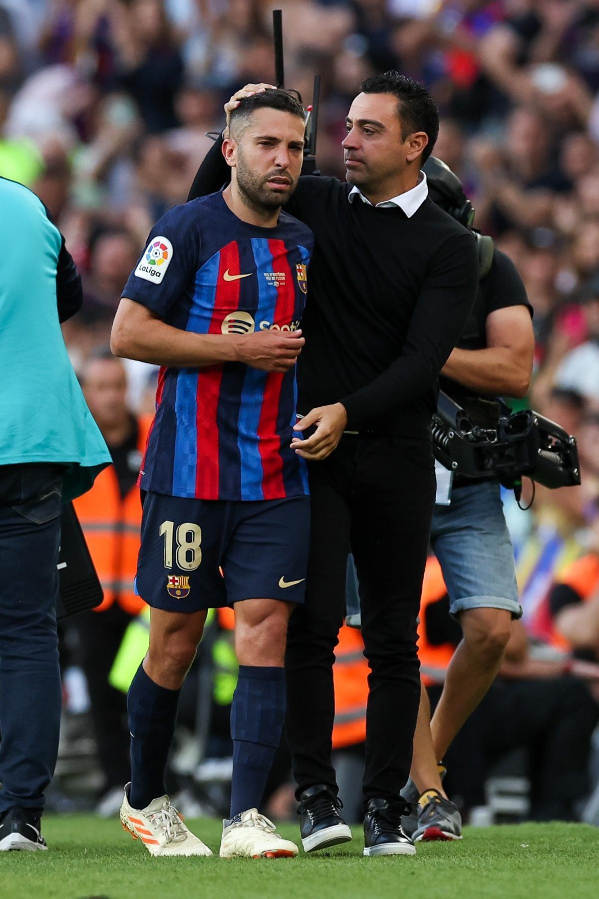 FC Barcelona - Mallorca | Jordi Alba, entre lágrimas al ser sustituido