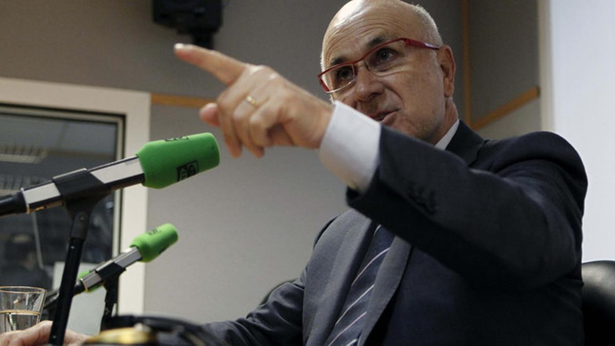 El líder de UDC, Josep Antoni Duran Lleida, durante una entrevista en Onda Cero, la semana pasada.