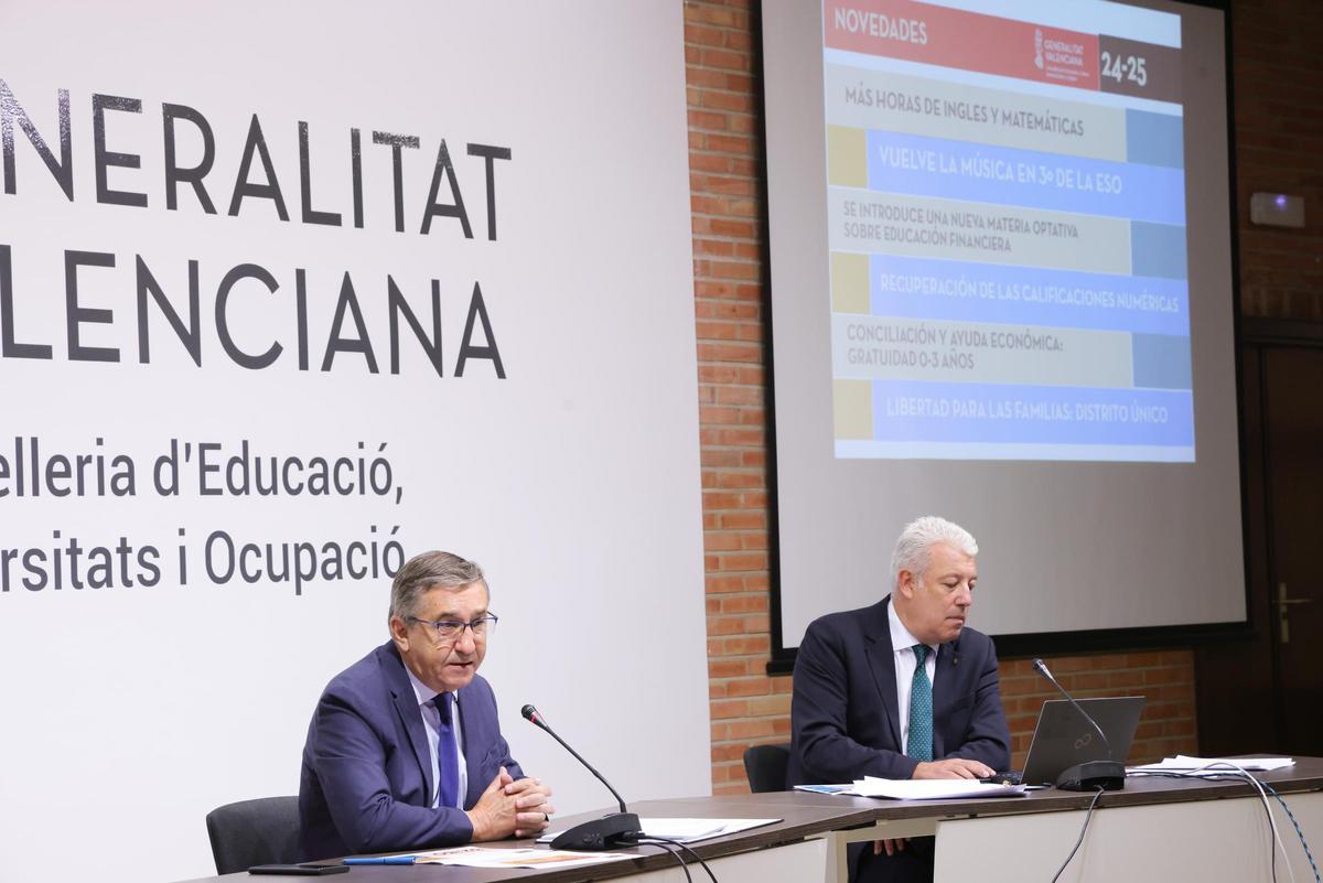 El conseller, y el secretario autonómico.