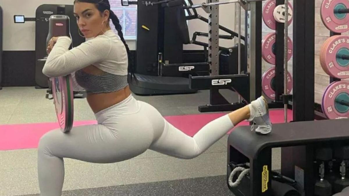 Georgina, en el gimnasio