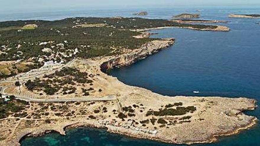 La zona de Punta Pedrera, en la costa de Sant Josep.