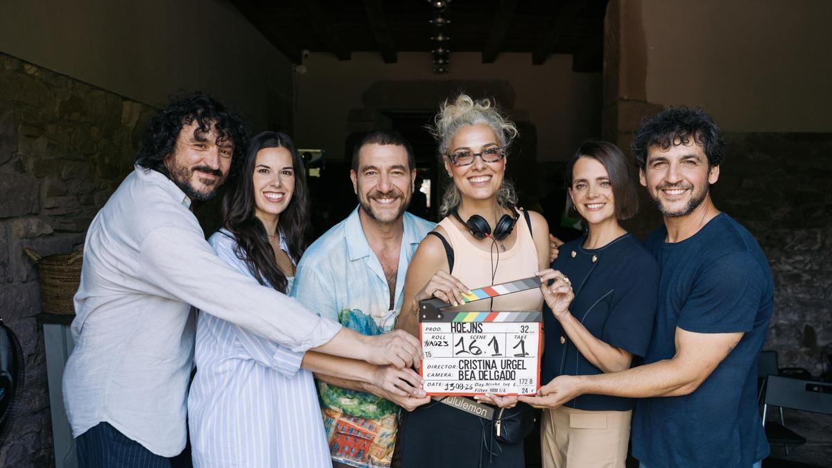 Por la izquierda, David Pareja, Cristina Ruiz, Raul Tejón, Cristina Urgel, Macarena López y Fran Perea.