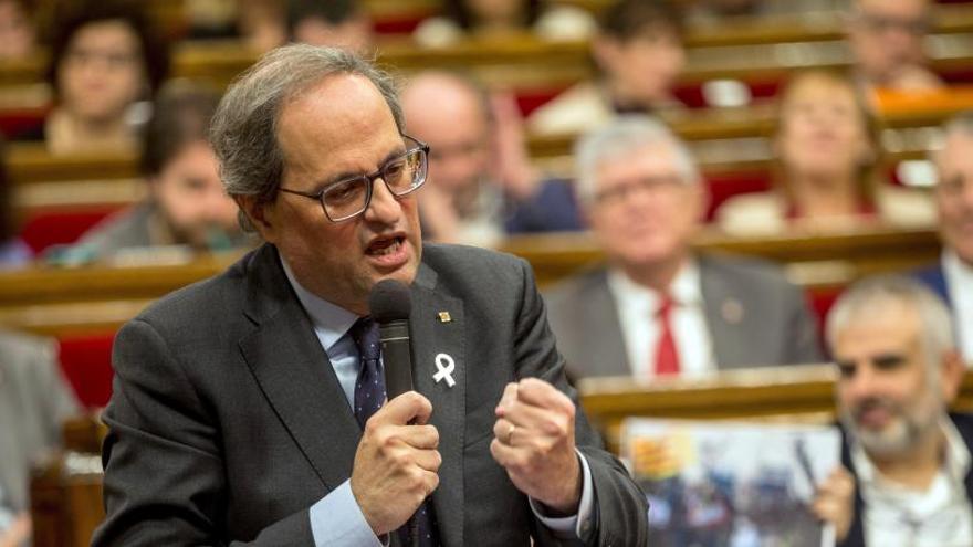 Torra quiere que la reunión sea &quot;entre gobiernos&quot;.