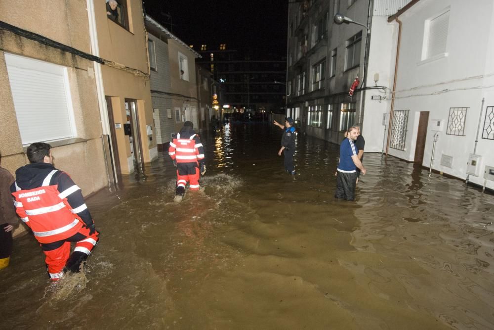 La borrasca 'Elsa' causa inundaciones en Sada