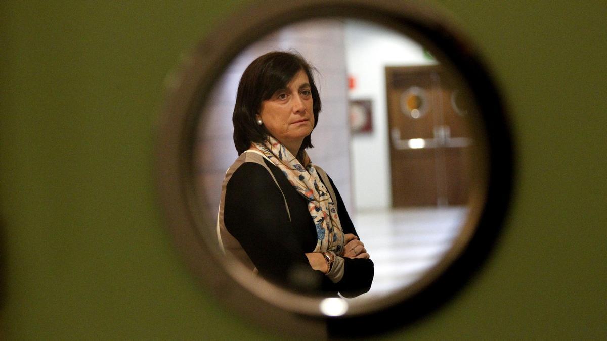Marisa Gracia en las Corts Valencianes, cuando declaró en la segunda comisión de investigación del accidente del metro.