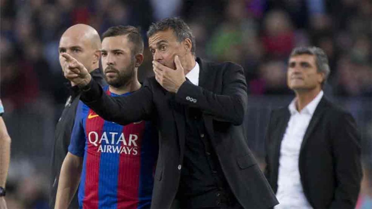 A Jordi Alba no le gustaba los planteamientos de Luis Enrique