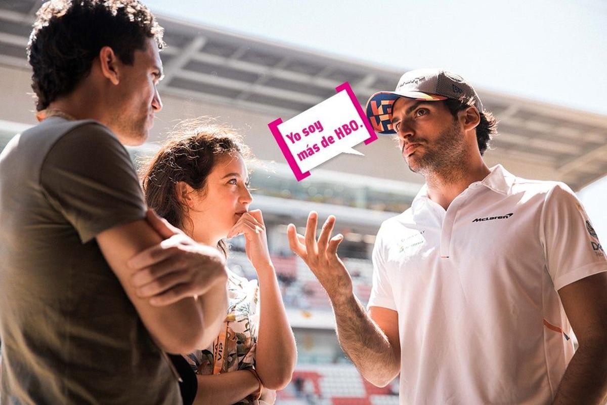 Jaime Lorente y María Pedraza en el circuito de F1 Grand Prix de Barcelona