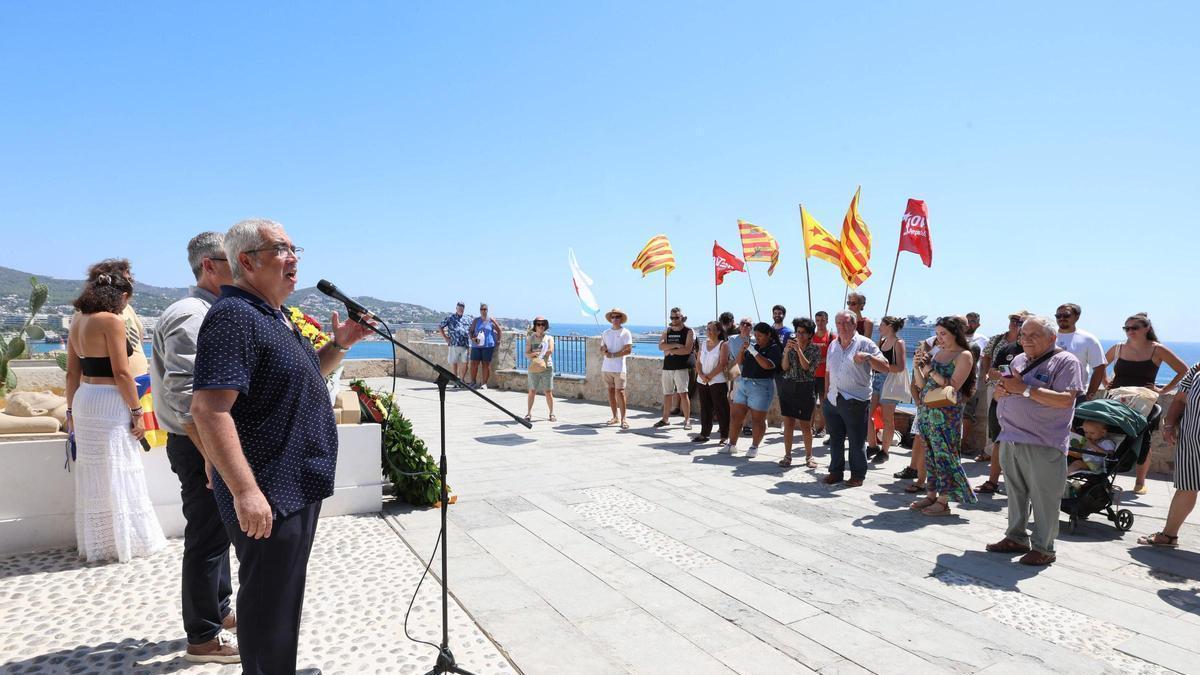 Un momento del acto organizado por Ara Eivissa y la Federación d'Eivissa i Formentera d'Esquerra Republicana
