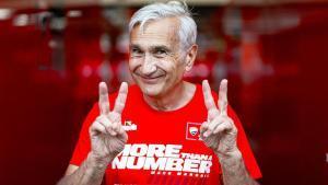 El italiano Davide Tardozzi, Team Manager de Lenovo Ducati, el día que Marc Márquez conquistó su noveno título.i,D