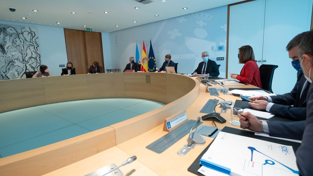 Reunión semanal del Gobierno gallego.