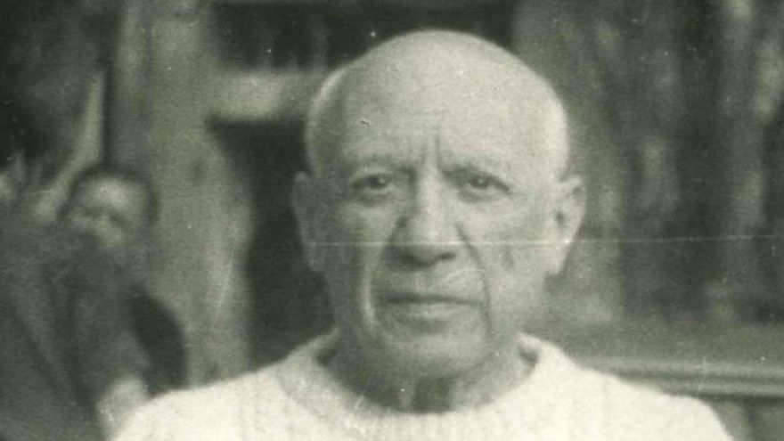 Pablo Picasso, en una de les fotografies que li va fer Josep Palau i Fabre