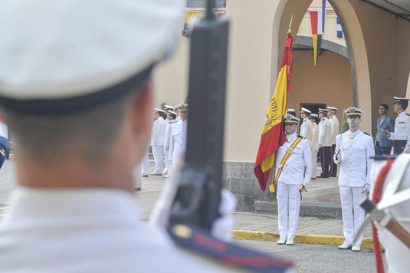 Toma de posesión de Santiago de Colsa, nuevo comandante almirante del Mando Naval de Canarias