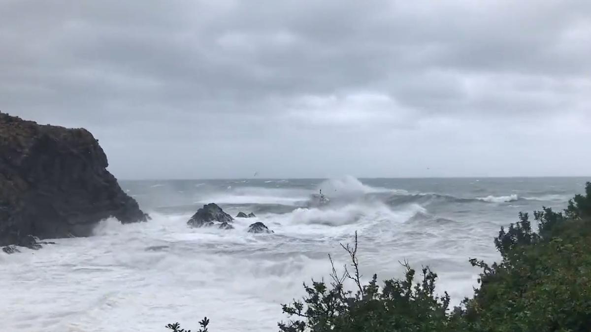 El temporal marítim al litoral de Begur.