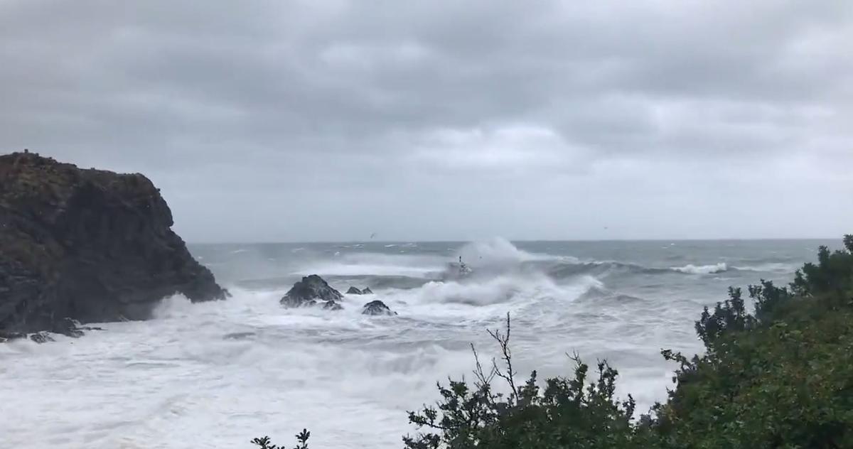 El temporal marítim al litoral de Begur.