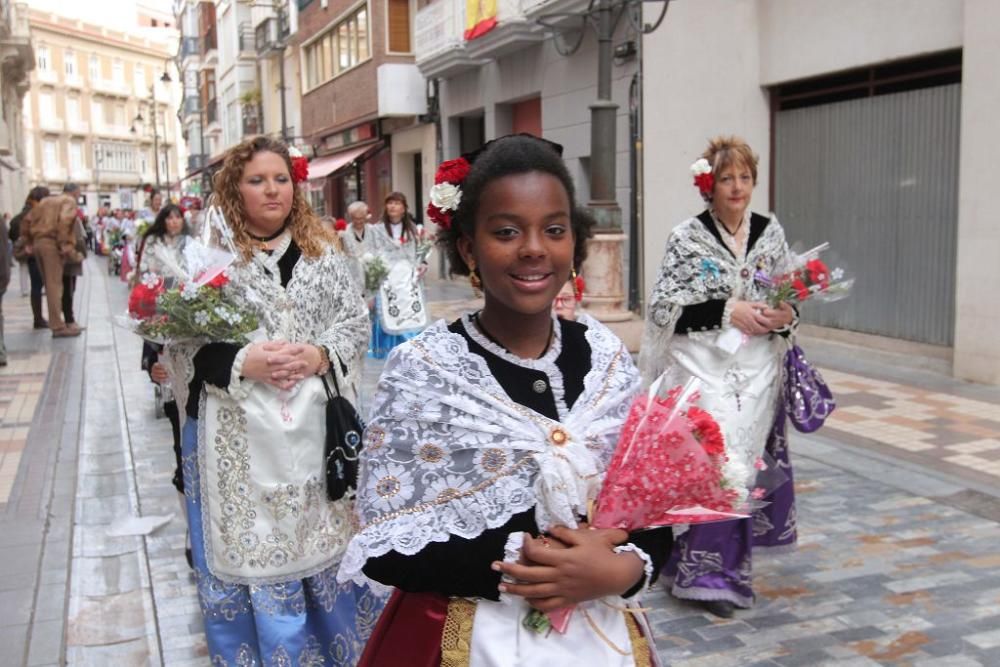 Ofrenda floral a la Virgen de la Caridad de Cartagena