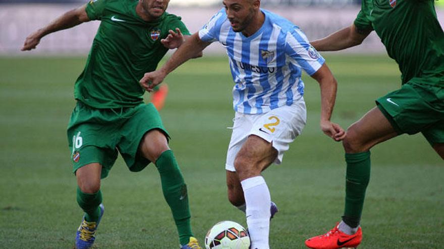 Amrabat volvió a galopar por La Rosaleda. El holandés salió en la segunda mitad y a punto estuvo de marcar.