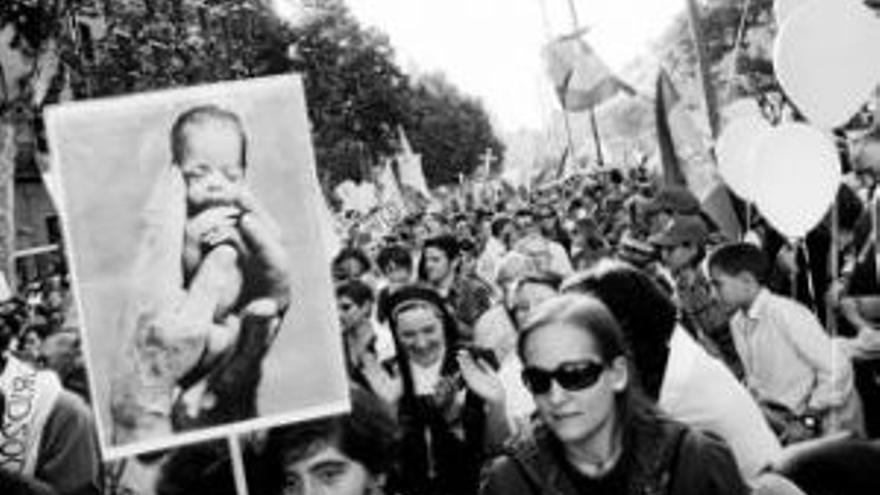 Los antiabortistas retan al Gobierno con una masiva protesta en Madrid