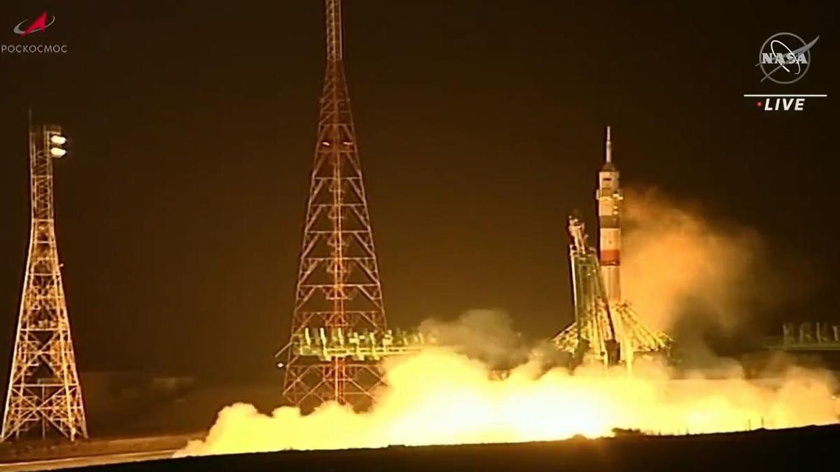 Lanzamiento de la Soyuz MS 23.