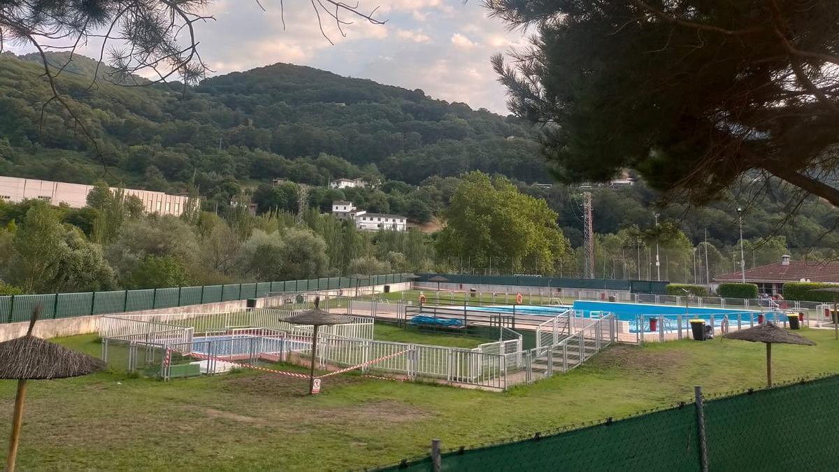 La piscina municipal de Aller.