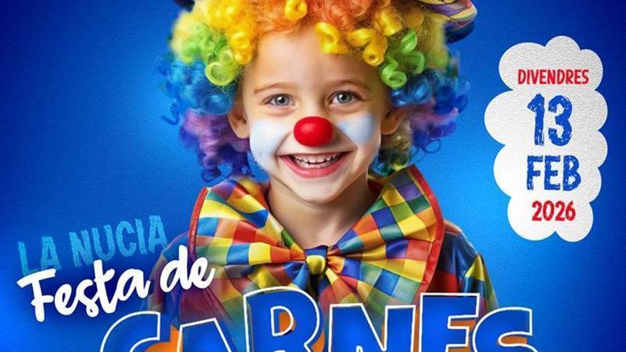 Fiesta de Carnaval Infantil en La Nucía el viernes 13 de febrero