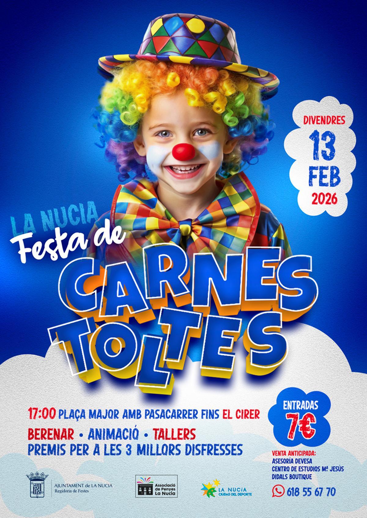 Habrá pasacalle y gran fiesta en el Cirer, este viernes 13 de febrero a partir de las 17 horas