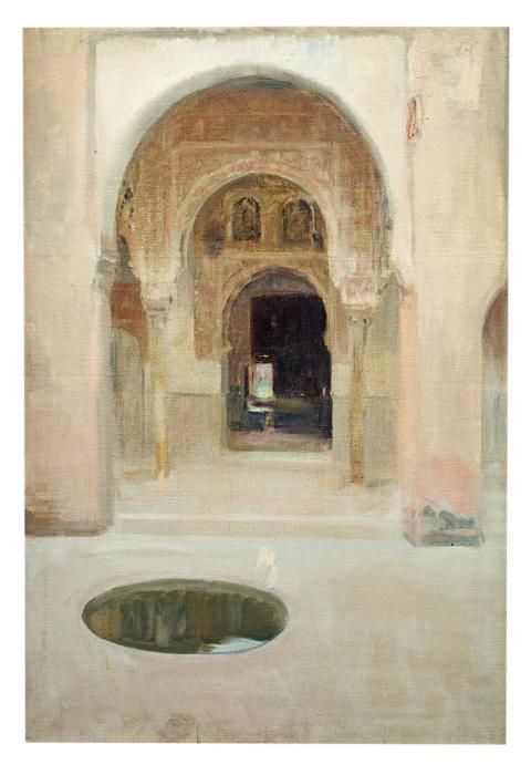 Patio de la Alhambra, Granada. 1917. Fundación Museo Sorolla