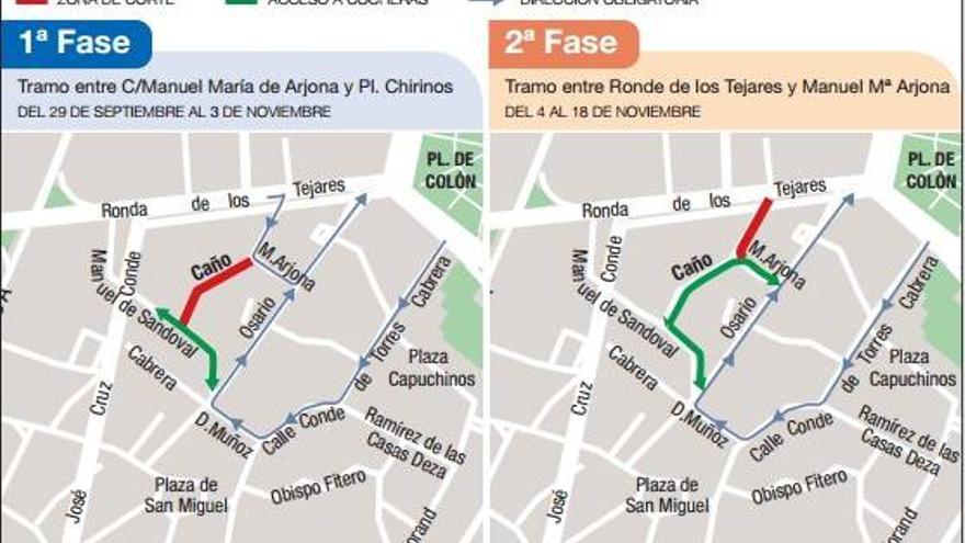 La remodelación de la calle Caño se hará en dos fases