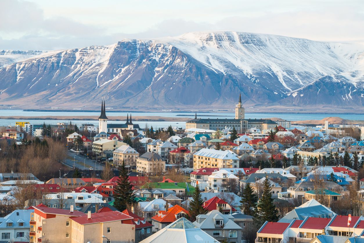 Reykjavik, la capital de Islandia.