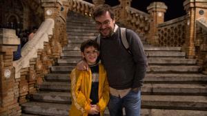 Javier Sierra y su hijo Martín, protagonistas de ’Otros mundos’ en Movistar+. 