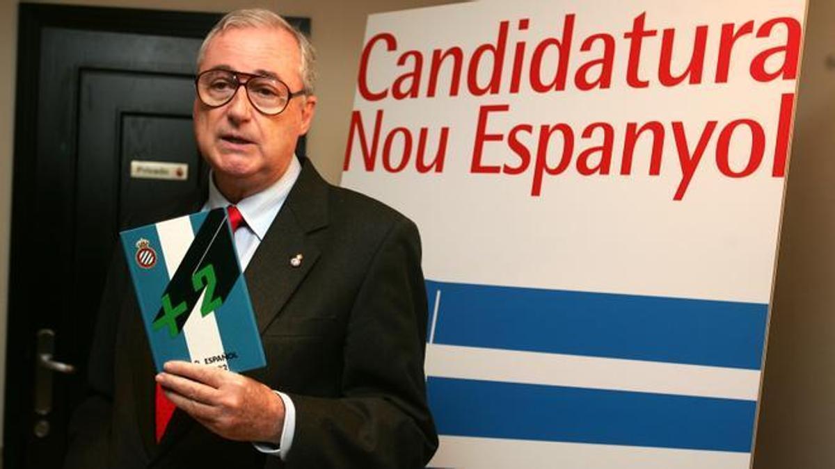 Claudio Biern Boyd, en su candidatura a presidente del Espanyol en 2006.