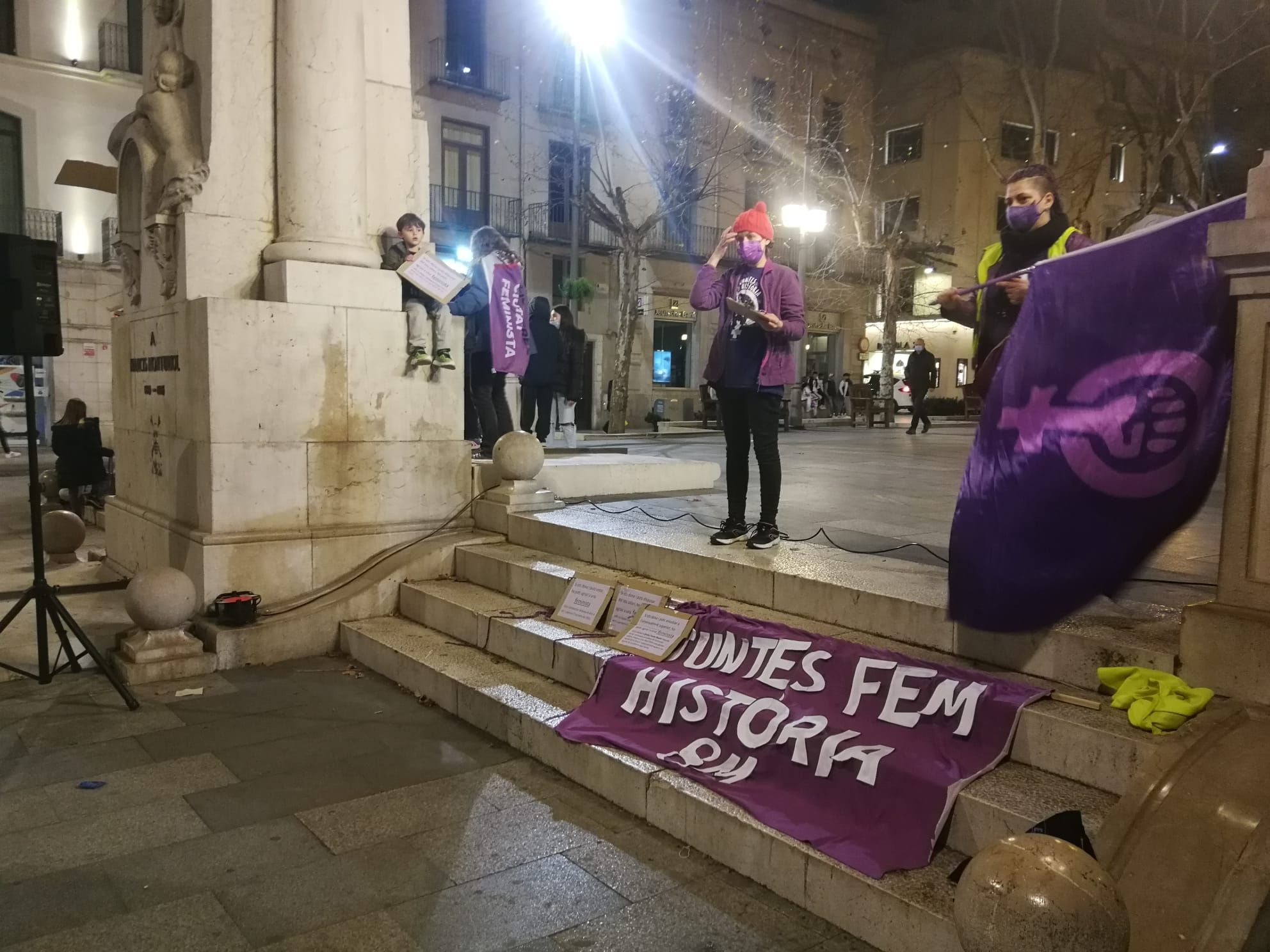 La protesta va finalitzar a la Rambla, on es va llegir un manifest