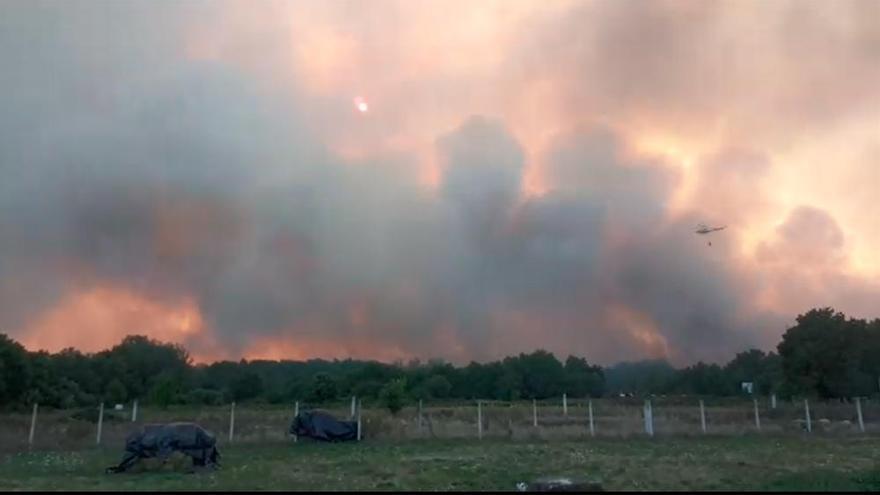 Incendios en Galicia | El mayor fuego del verano en Galicia calcina 350 hectáreas en Monforte