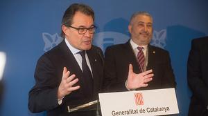 Durant la roda de premsa posterior a la inauguració d’una nova presó a Tarragona, Artur Mas evita pronunciar-se sobre la CUP però assegura que el país està funcionant bé.