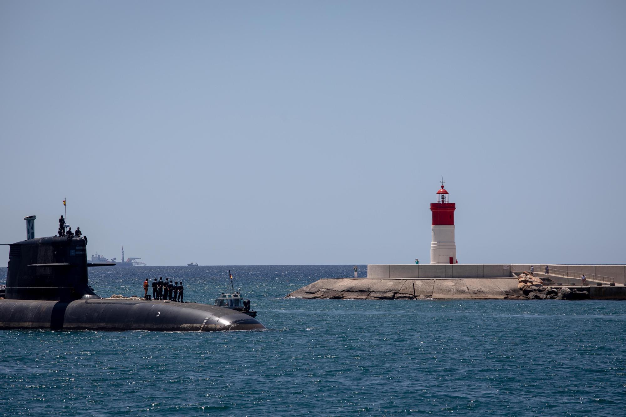 El submarino Isaac Peral comienza las pruebas de navegación en las aguas de Escombreras