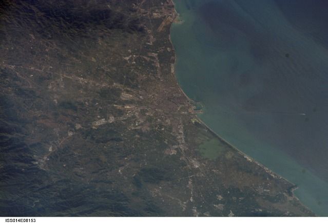 La Comunitat Valenciana, vista desde el espacio