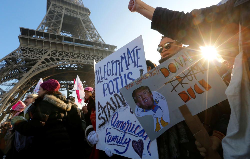 Protestas contra Donald Trump en París