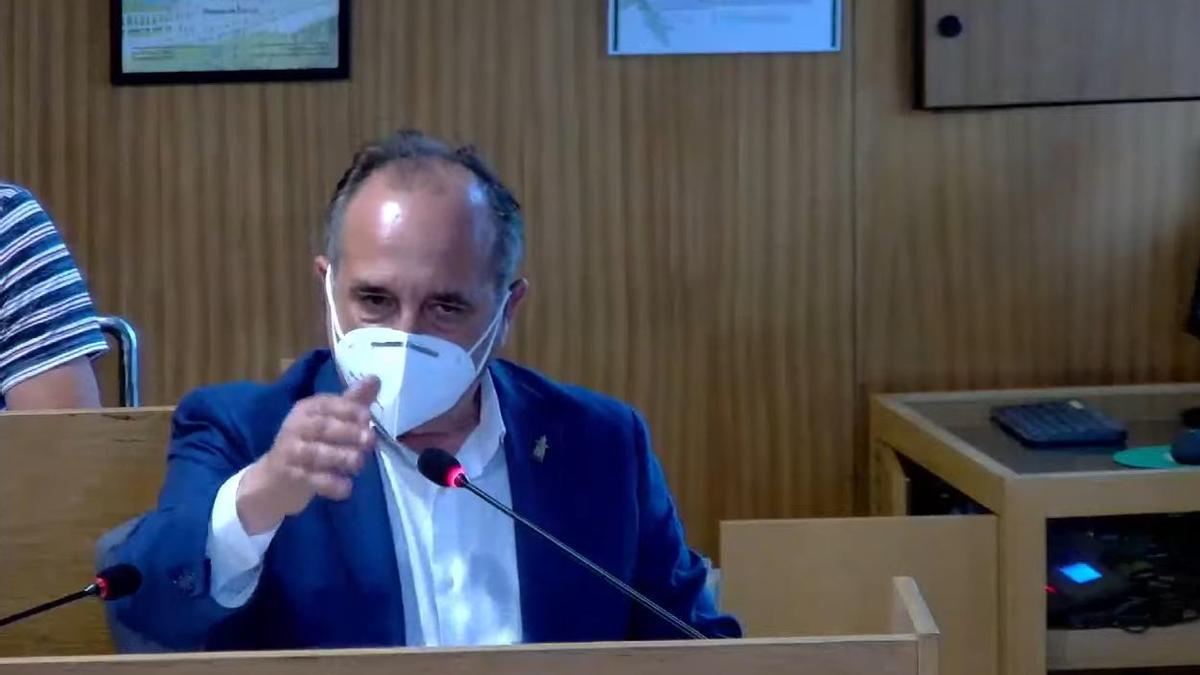 El portavoz del PP, José Enrique Sotelo, en una reciente intervención plenaria.