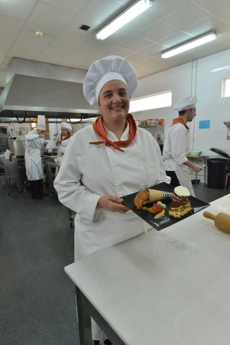 Platos de cine en la escuela de hostelería de Moreda de Aller