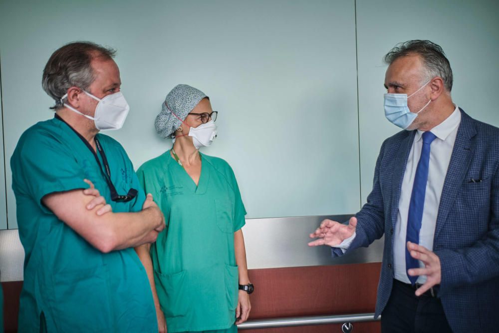 Visita de este jueves al Hospital de La Candelaria.