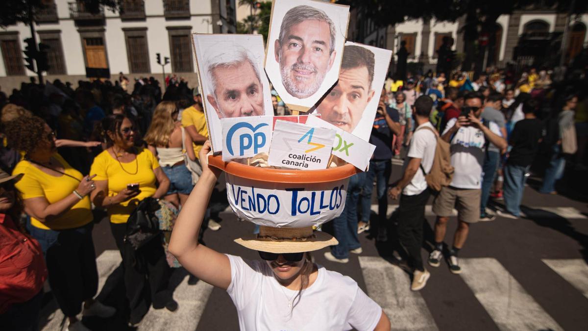 Manifestación del 18M en Tenerife de 'Canarias tiene un límite'