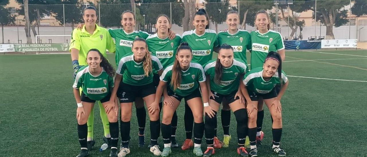 Formación del Córdoba CF Femenino en la Copa de Andalucía.