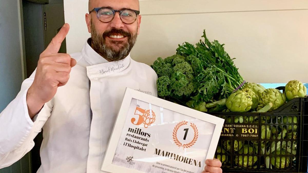 Albert Mendiola, chef del restaurante Marimorena, uno de los establecimientos que ya aplican criterios sostenibles.