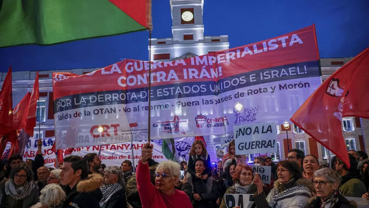Una manifestación en Madrid reivindica el “no a la guerra” y exige el fin de la “escalada de destrucción” en Irán