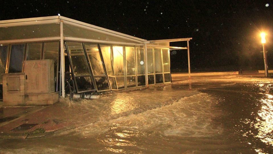 Efectes del temporal a Blanes